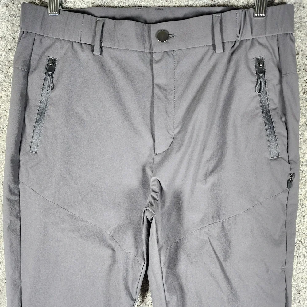 Blue Chill Performance Pants Mens 32 Grey Hiking Outdoor Zipper Pockets NWOT